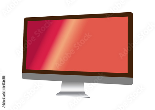 TV 4K flat screen lcd or oled, realistic plasma TV with stand.