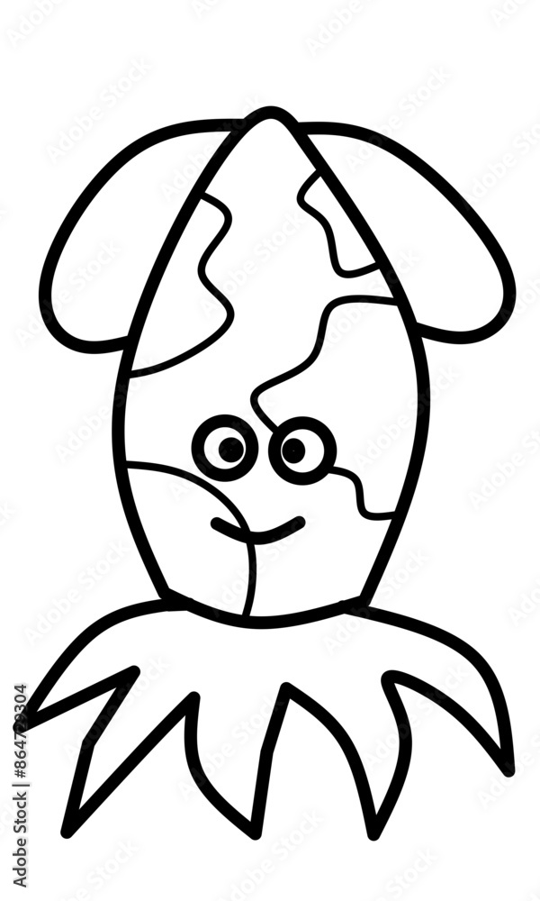 Cute squid sketch Cute squid sketch