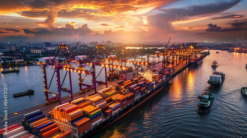 Multinational colleagues are managing global supply chains.