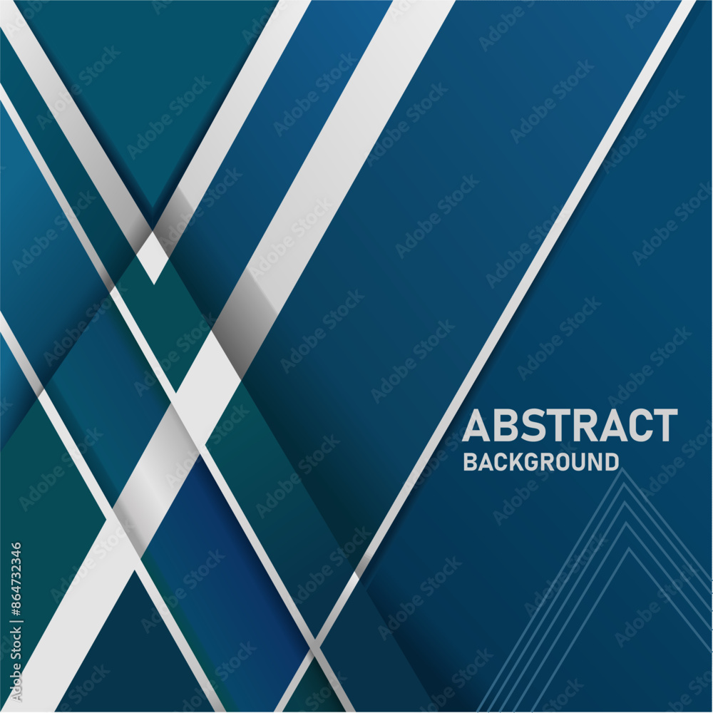 Fototapeta premium Minimalist premium navy and silver abstract background with luxurious geometric dark shapes. Exclusive wallpaper designs for posters, brochures, presentations, websites, etc. - Vector EPS