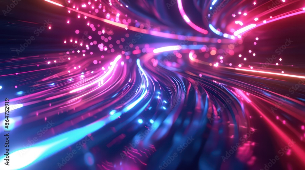 A colorful, abstract image of a spiral with bright blue and pink colors A colorful, abstract image of a spiral with bright blue and pink colors