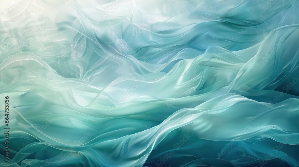 Obraz premium A blue and white ocean wave with a white background