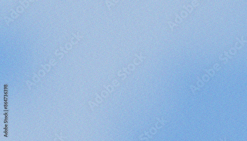 Grainy white sky blue gradient background with blazing sky blue light and noise texture effect banner in the background