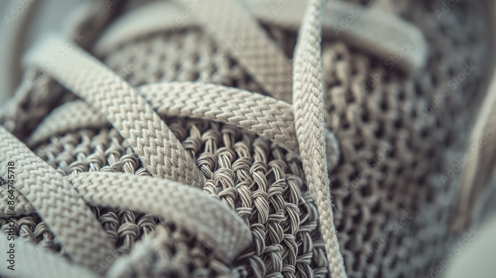 Sneaker Fabric Texture Close-Up