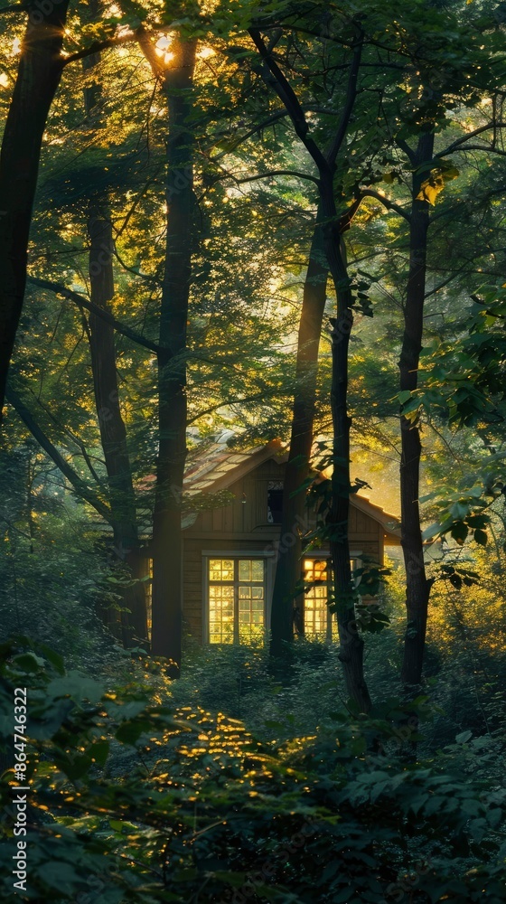 Forest, Trees, Windows wallpaper image - generative ai Forest, Trees, Windows wallpaper image - generative ai