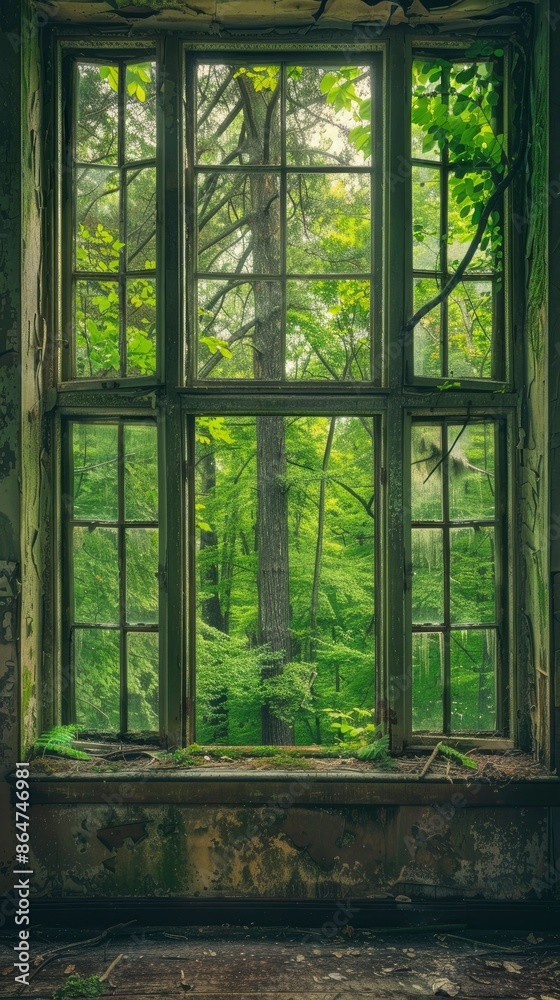Forest, Trees, Windows wallpaper image - generative ai Forest, Trees, Windows wallpaper image - generative ai