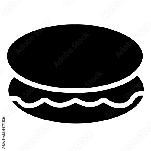 macaron glyph icon
