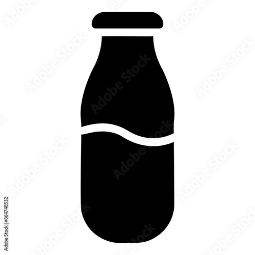 milk glyph icon