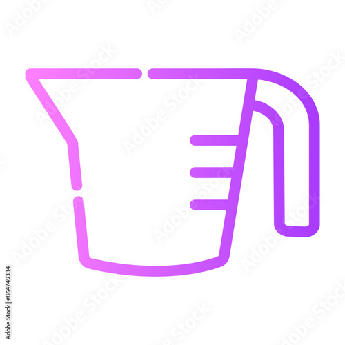 measuringcup gradient icon