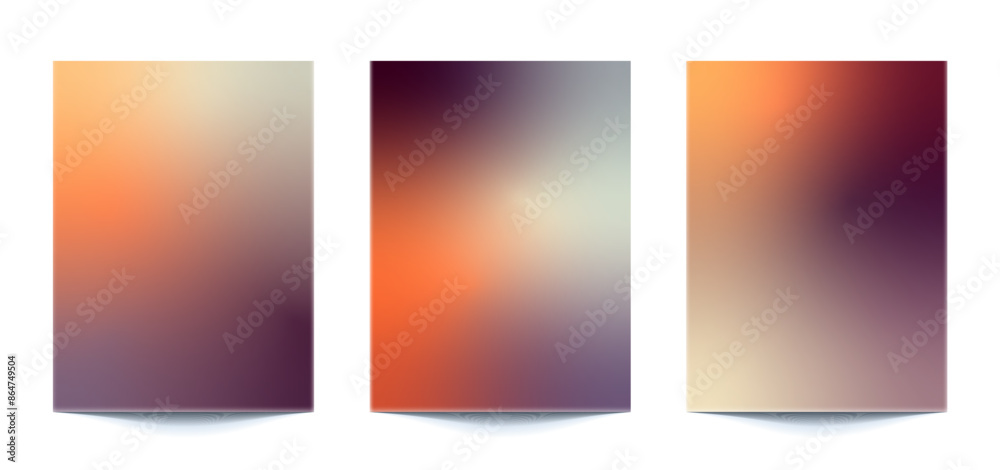 set abstract multi color gradient backgrounds of vibrant colors with modern style colors. For covers, wallpapers, brands, social media and other mobile projects