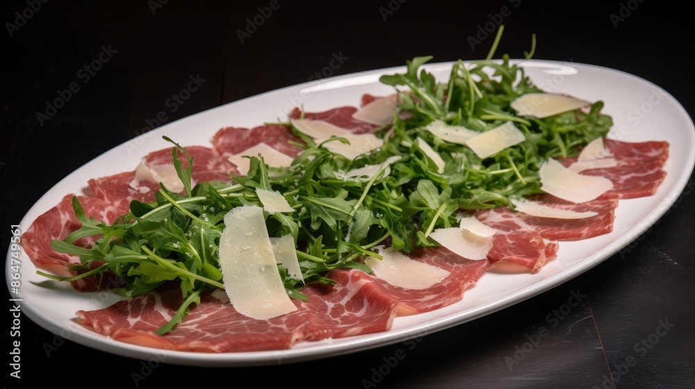 Carpaccio with Arugula and Parmesan Carpaccio with Arugula and Parmesan