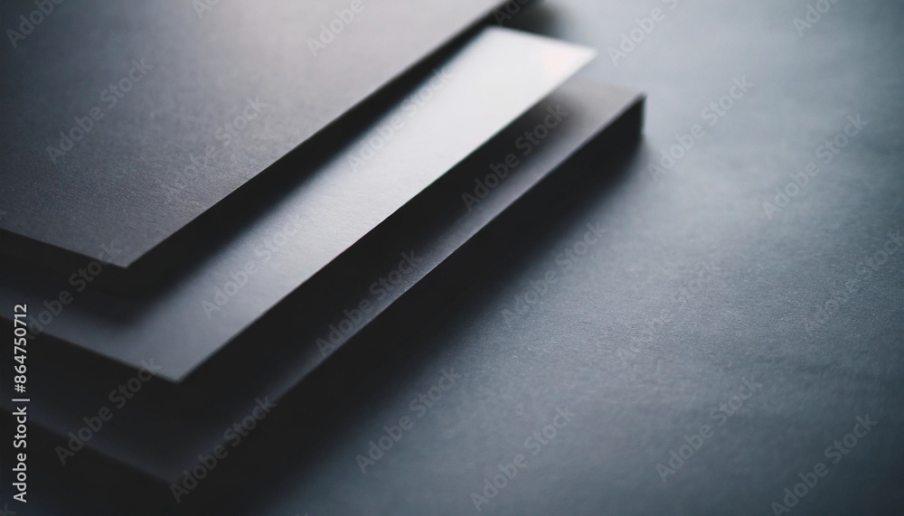 Abstract geometric composition featuring black paper shapes. Minimalist design with overlapping forms and sharp lines. Evokes themes of modernity, simplicity, and sophistication in a stark monochrome Abstract geometric composition featuring black paper shapes. Minimalist design with overlapping forms and sharp lines. Evokes themes of modernity, simplicity, and sophistication in a stark monochrome