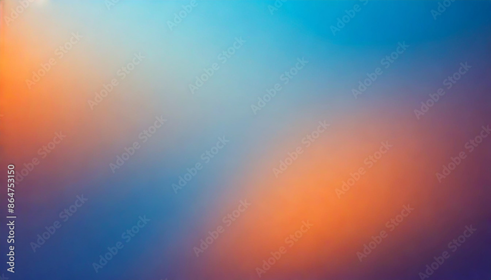 abstract blur orange and blue gradient background with soft transitions and vibrant hues, evoking a sense of warmth, tranquility, and creativity. Ideal for modern, artistic, and minimalist designs