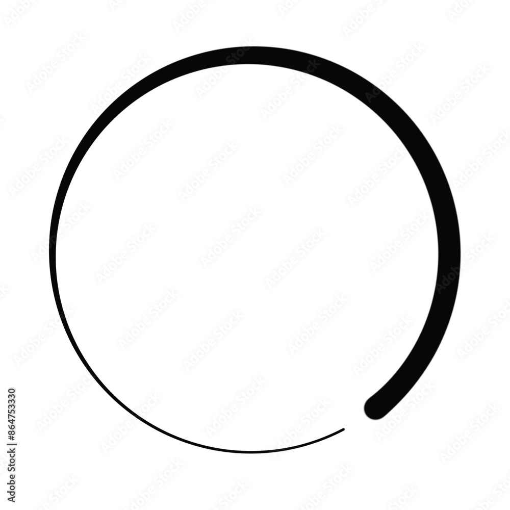 Black circle frame. Black circle frame.