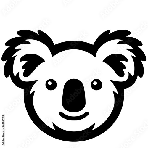 Koala head silhouette