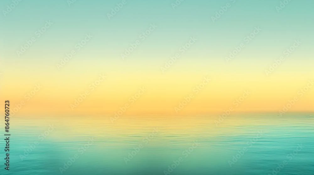 Fototapeta premium Gradient light yellow to teal abstract background