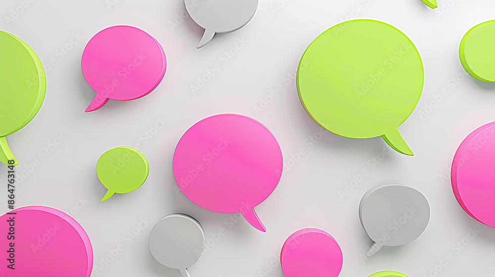 AI art, fluorescent pink and fluorescent yellow speech bubble background AI art, fluorescent pink and fluorescent yellow speech bubble background