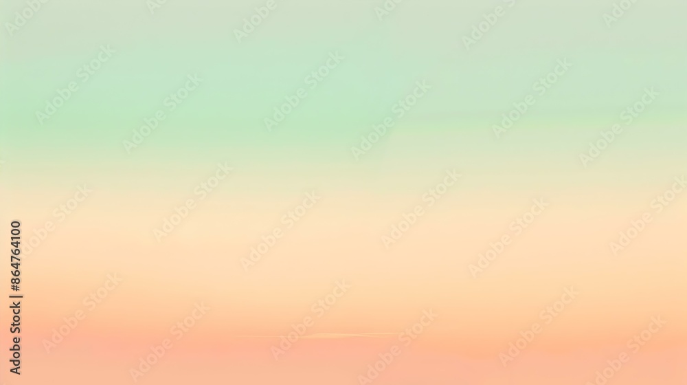 Gradient light peach to emerald abstract effect