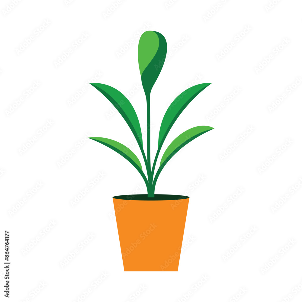 Home plant icon illustration Home plant icon illustration