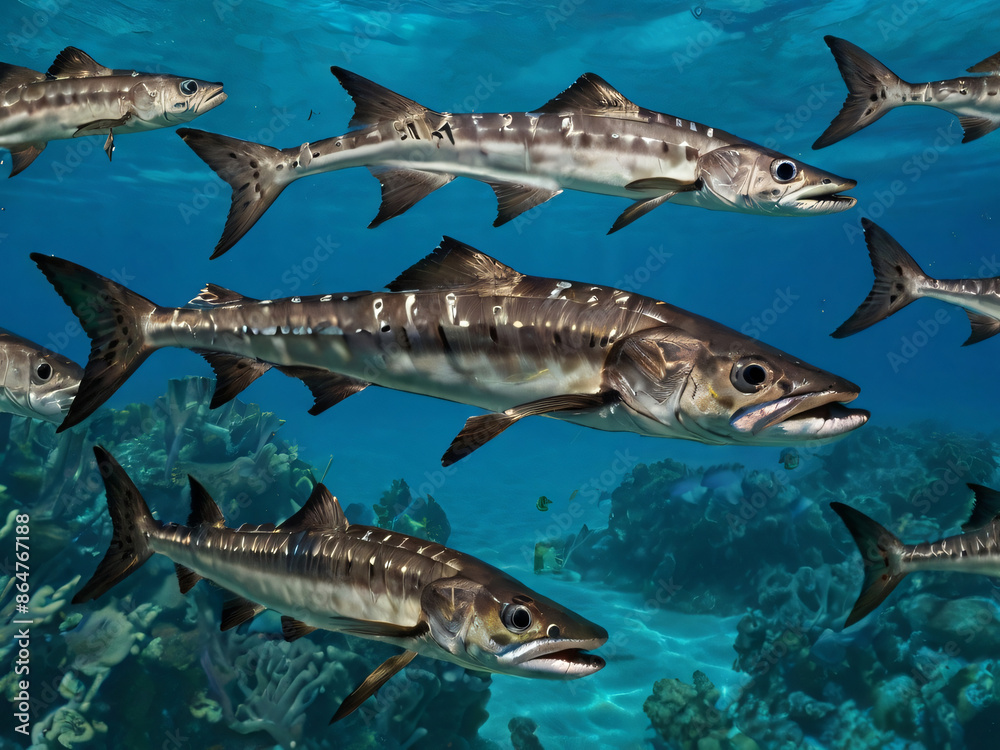 Naklejka premium slimming barracuda