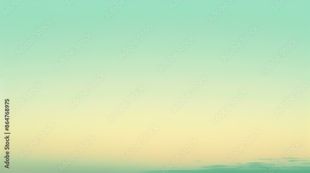 Fototapeta premium Gradient light mint cream to pale abstract effect