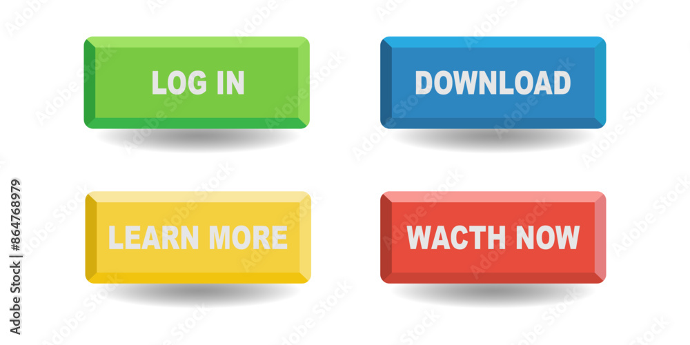 Flat design cta button collection, call to action button Flat design cta button collection, call to action button