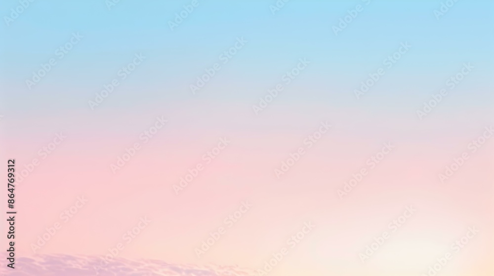 Fototapeta premium Gradient light misty rose to powder blue abstract banner