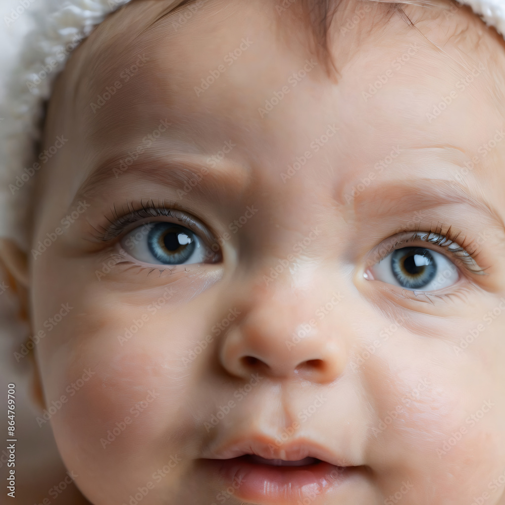 The curious eyes of a child. The curious eyes of a child.