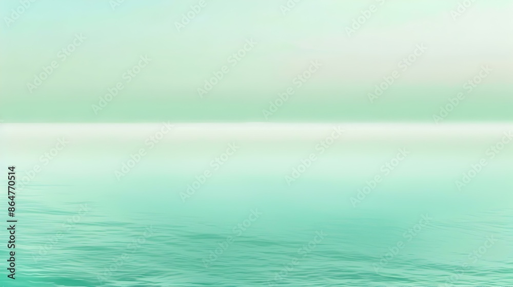 Obraz premium Gradient light sea green to snow abstract banner