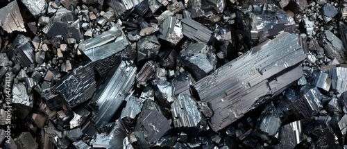 Panoramic close-up, high detail scan of tungsten material, Generative AI