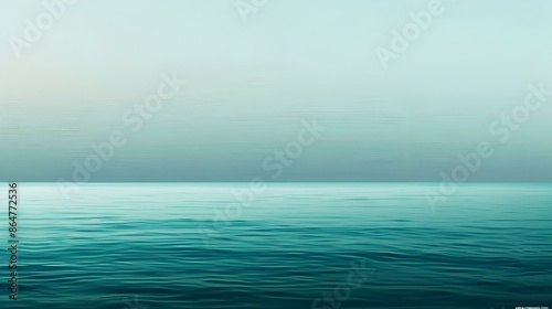 Wallpaper Mural Gradient light aquamarine to dark sea abstract effect Torontodigital.ca