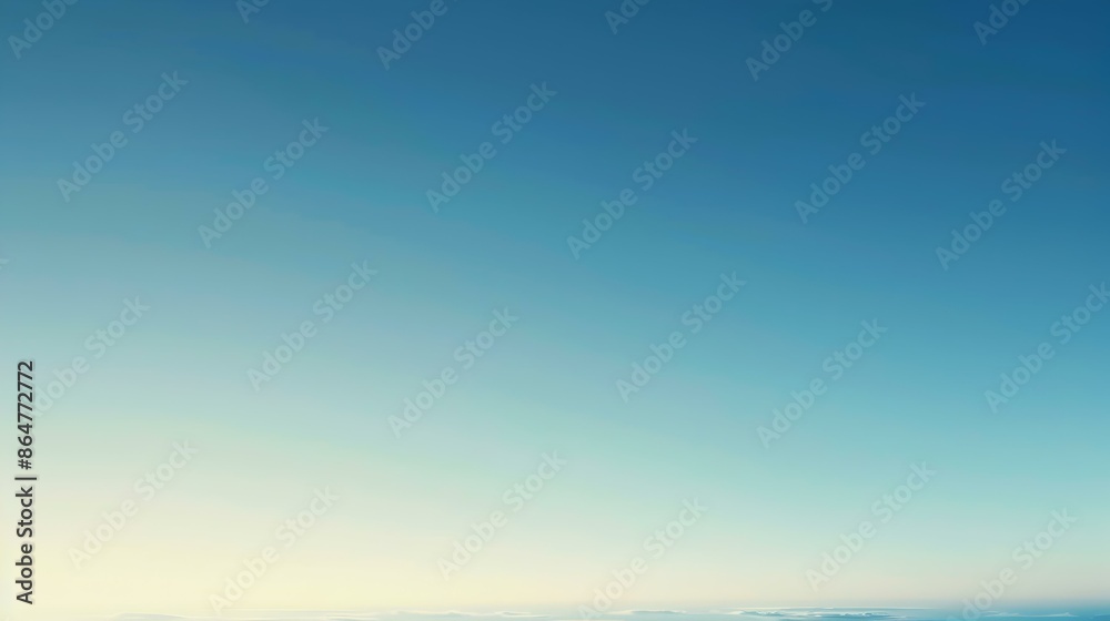 Obraz premium Gradient light bisque to deep sky abstract effect