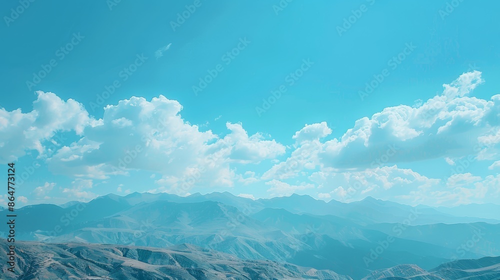 Obraz premium Mountains with Clouds