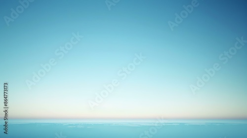 Gradient light cadet blue to deep sky abstract backdrop