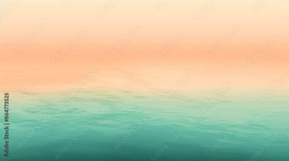 Fototapeta premium Gradient light orange to sea abstract background