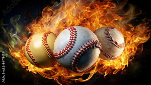 PNG Baseball baseball fire softball.