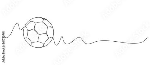 Soccer Ball line art style. illustration vector eps 10