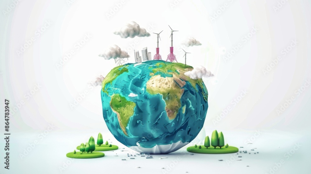 Visualizing Climate Change: Global Warming Data Infographic with Clean Design on White Background Visualizing Climate Change: Global Warming Data Infographic with Clean Design on White Background