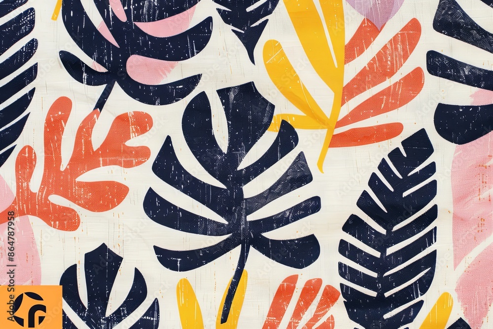 tropical leaves hand drawn doodle style on white background tropical leaves hand drawn doodle style on white background