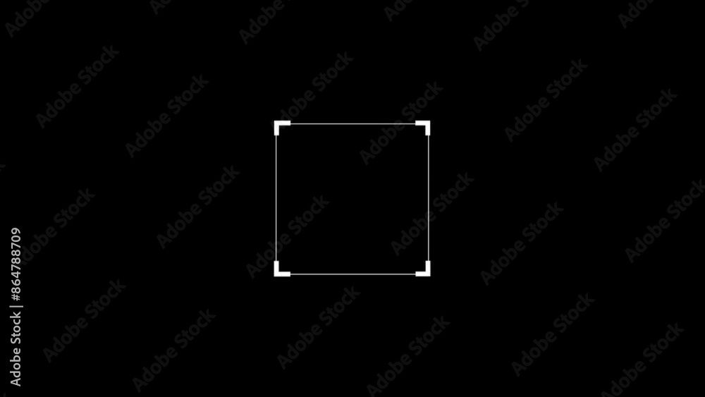 Digital video camera screen viewfinder frame animation template, video recorder user interface display film production Digital video camera screen viewfinder frame animation template, video recorder user interface display film production