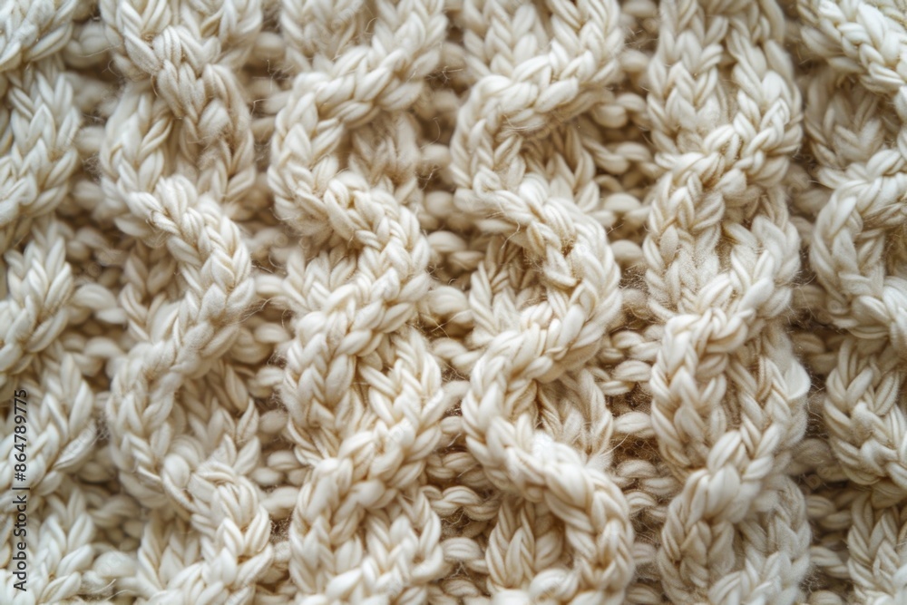 A knitted item with a white background. The knitted item is made of yarn and has a very intricate design A knitted item with a white background. The knitted item is made of yarn and has a very intricate design