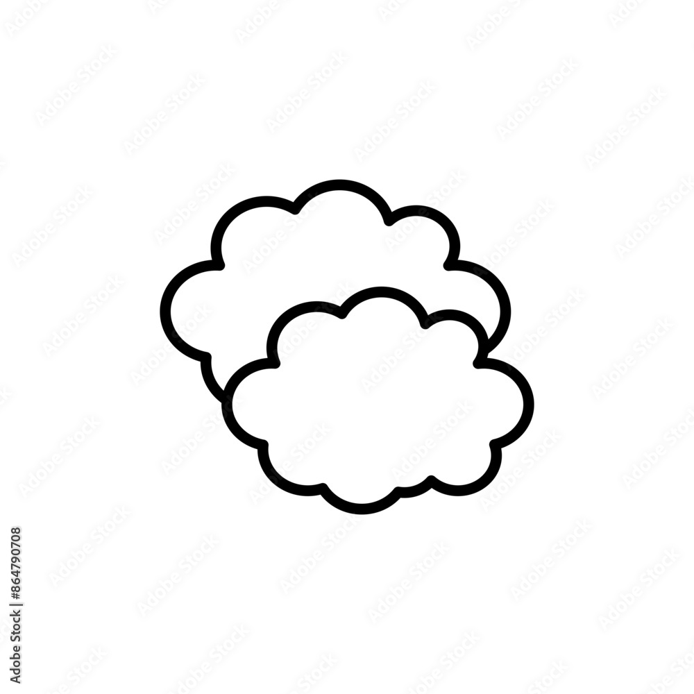 Clouds Icon for Weather Forecast and Meteorology Reports Clouds Icon for Weather Forecast and Meteorology Reports