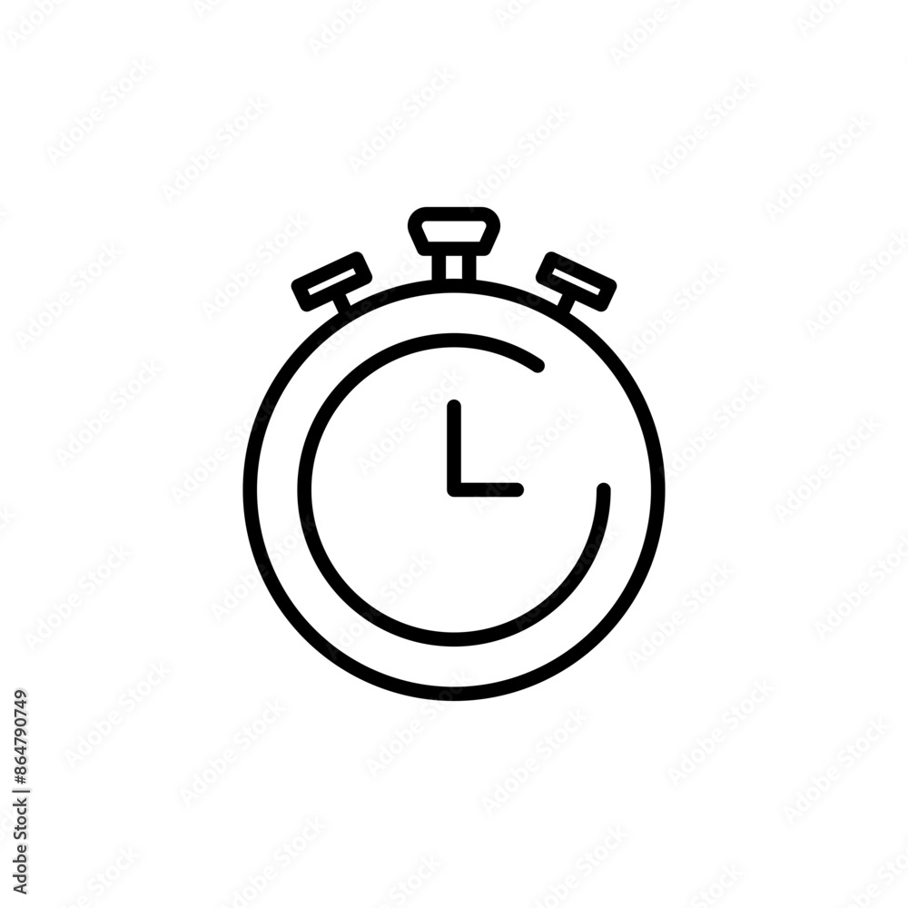 Stopwatch Icon for Fitness Tracking and Athletic Training Stopwatch Icon for Fitness Tracking and Athletic Training