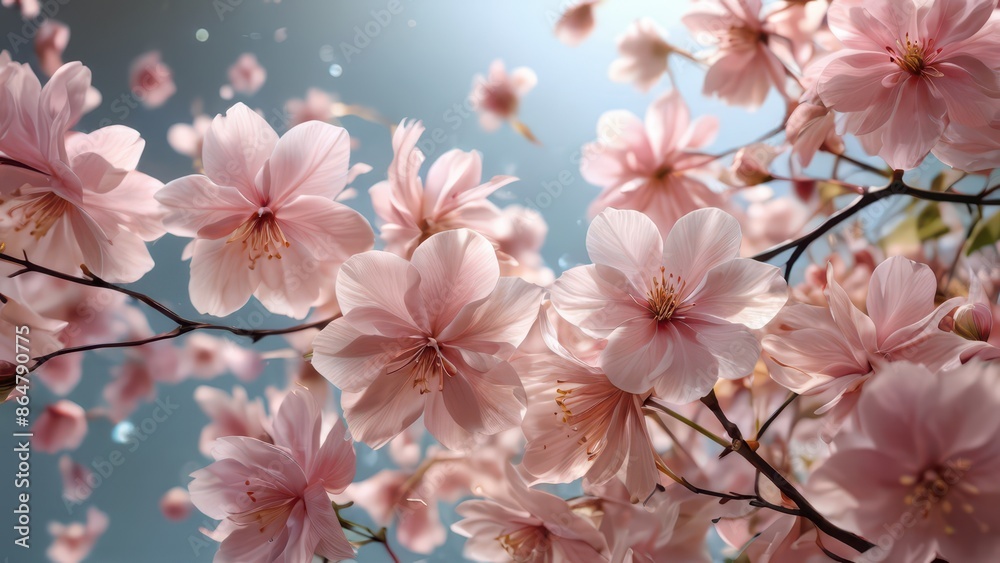 Delicate Pink Cherry Blossoms. Delicate Pink Cherry Blossoms.