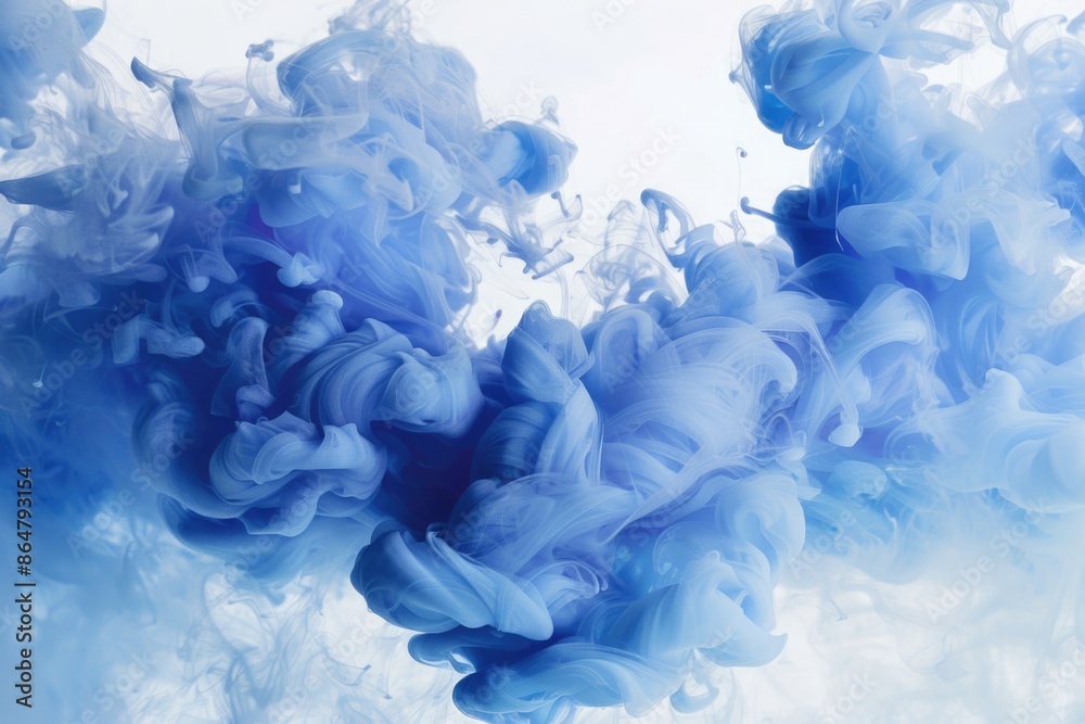 A large cloud of blue smoke, which creates a sense of mystery and intrigue. The smoke seems to be floating in the air, giving the impression of a surreal and dreamlike atmosphere A large cloud of blue smoke, which creates a sense of mystery and intrigue. The smoke seems to be floating in the air, giving the impression of a surreal and dreamlike atmosphere