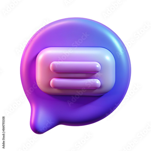 3D chat icon 3D chat symbol chat photo