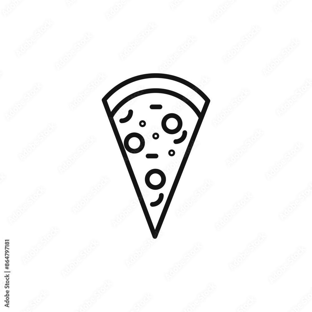 Pizza Slice Icon for Pizzeria Menus and Takeout Offers Pizza Slice Icon for Pizzeria Menus and Takeout Offers
