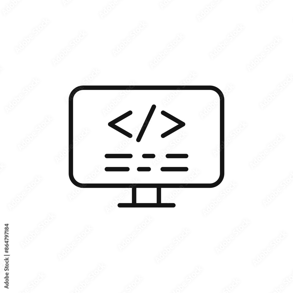 Display Code Icon for Coding Tutorials and Developer Resources Display Code Icon for Coding Tutorials and Developer Resources