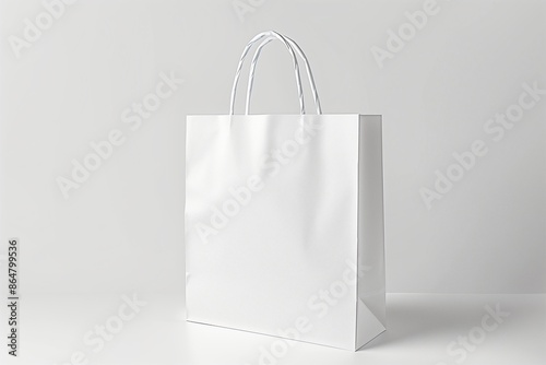 paper bag mockup in realistic 3d style by generative ai