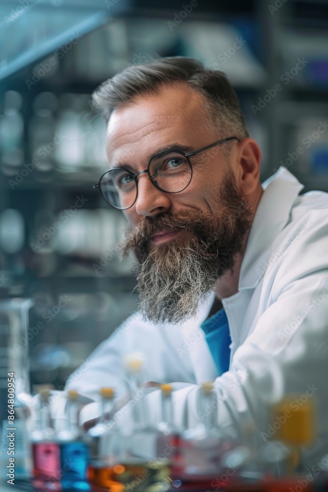 15. Portrait of a Western scientist developing new cosmetic formulas, high quality photo, photorealistic, focused expression, bright environment 15. Portrait of a Western scientist developing new cosmetic formulas, high quality photo, photorealistic, focused expression, bright environment